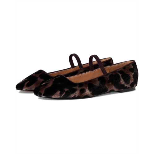 Womens Madewell Greta Elastic Mary Jane - Leopard Velvet