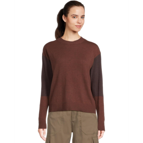 Womens Smartwool Edgewood Colorblock Crew Sweater