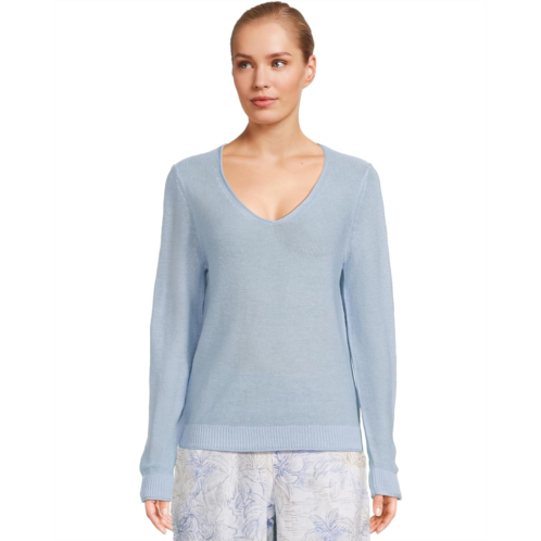 Tommy Bahama Cedar Linen LS V-Neck