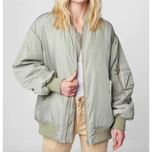 BLANKNYC auto pilot bomber jacket in sage
