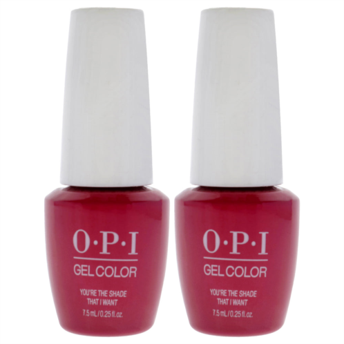 OPI gelcolor gel lacquer - g50b youre the shade that i want by for women - 0.25 oz nail polish - pack of 2