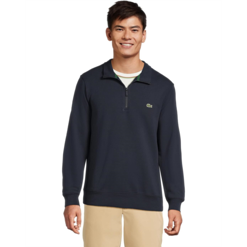 Mens Lacoste High Neck Zipped Fleece Sweatshirt