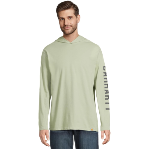 Carhartt Force Relaxed Fit Midweight Long Sleeve Logo Graphic Hooded T-Shirt