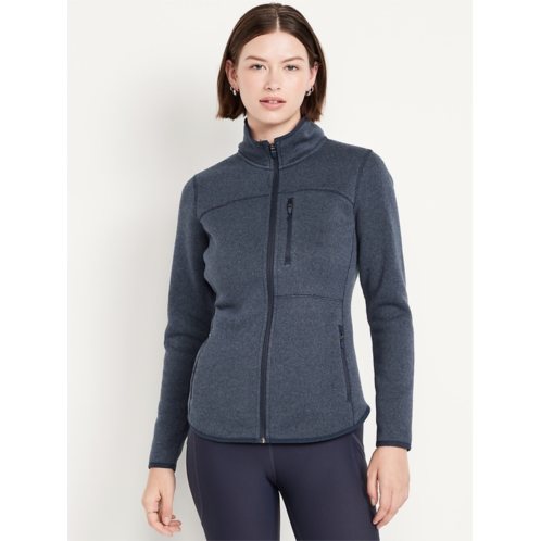 OldNavy Sweater-Knit Fleece Zip Jacket