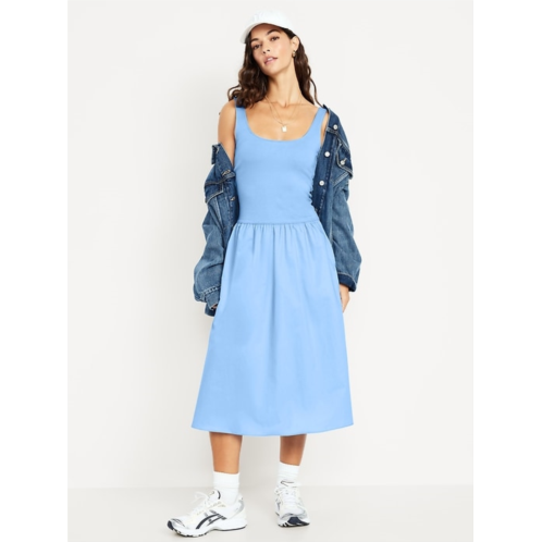 OldNavy Fit & Flare Sleeveless Midi Dress
