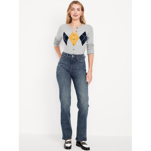 OldNavy Extra High-Waisted Straight Jeans