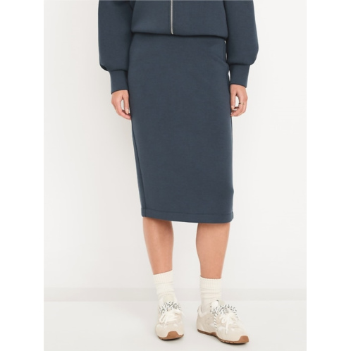 OldNavy Extra High-Waisted Bounce Fleece Midi Skirt