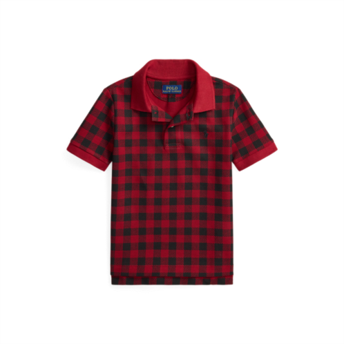 Polo Ralph Lauren Buffalo Check Cotton Mesh Polo Shirt