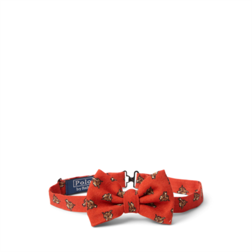 Polo Ralph Lauren Pre-Tied Fox-Print Wool Bow Tie