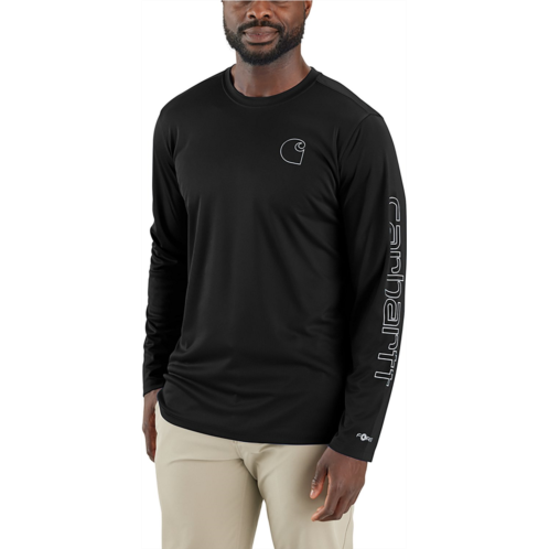 Carhartt Mens Force Sun Defender Lightweight Long Sleeve T-Shirt Grey