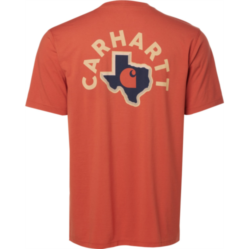 Carhartt Mens Texas Short Sleeve Logo T-shirt Beach Heather