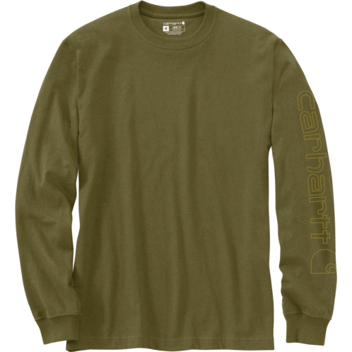 Carhartt Mens Long Sleeve Graphic Logo T-shirt Black
