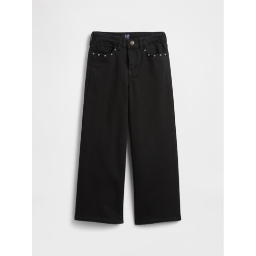 Gap Kids High Rise Studded Wide-Leg Jeans