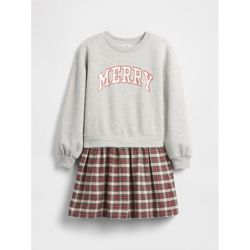 Gap Kids Oversized Sequin Sweatshirt Dress