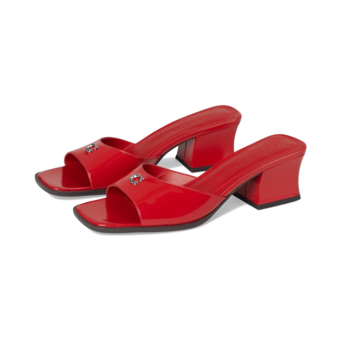 Womens COACH Sculpted C Leather Block Heel Sandals