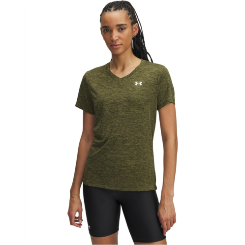 Womens Under Armour Tech Short Sleeve V-Neck Twist