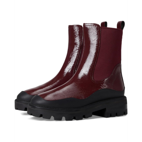 Womens Kate Spade New York London Crinkle Patent Leather Chelsea Boots