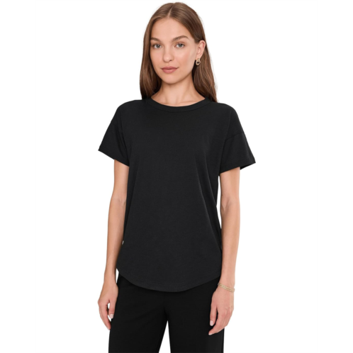 Womens Madewell Whisper Cotton Rib-Crewneck Tee