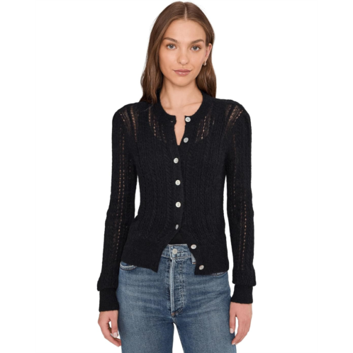 Womens Madewell Alpaca Pointelle Leland Cardigan