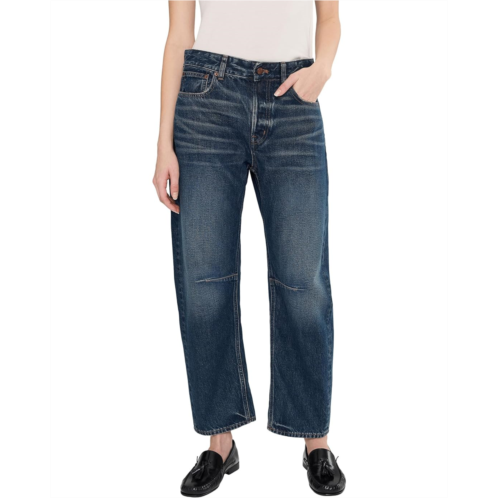 Womens Madewell Darted Barrel Leg Jeans in Danver Wash