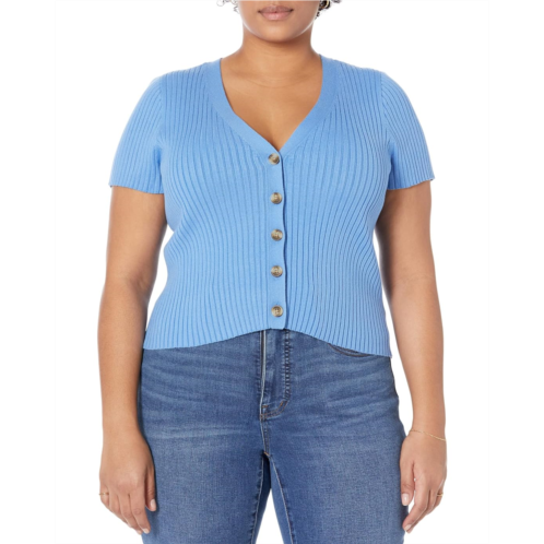 Womens Madewell Bray Ribbed Cardigan Sweater