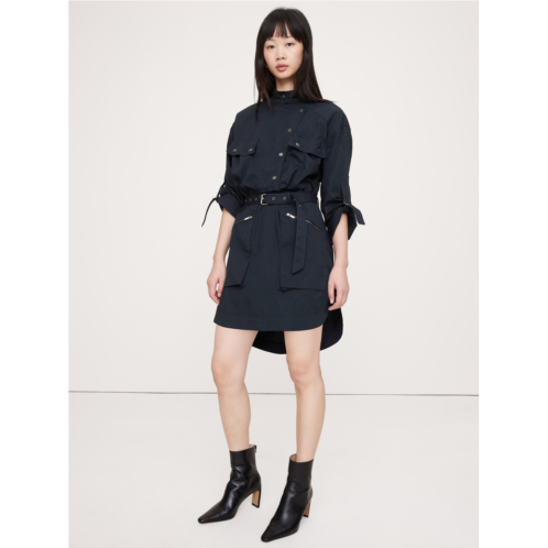 Bananarepublic Stretch-Cotton Utility Mini Dress