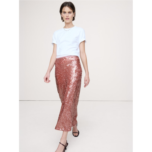 Bananarepublic Bias-Cut Sequin Maxi Skirt