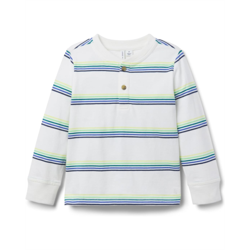 Janie and Jack Stripe Henley Tee (Toddler/Little Kid/Big Kid)