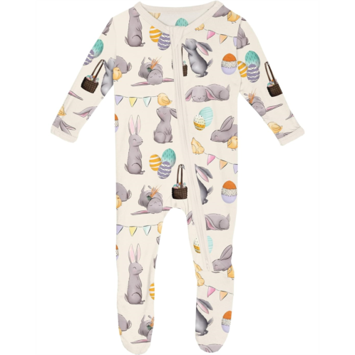 Kickee Pants Kids Print Footie with 2 Way Zipper (Infant)