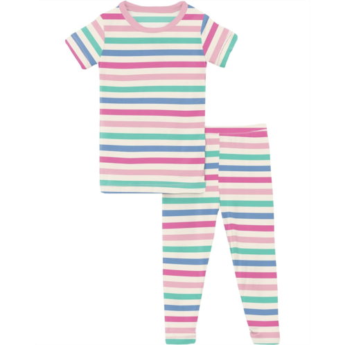 Kickee Pants Kids Print Short Sleeve Pajama Set (Big Kids)