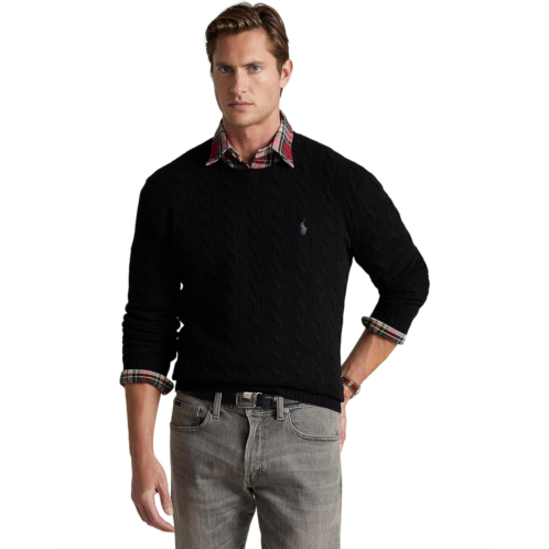 Mens Polo Ralph Lauren Wool-Cashmere Cable-Knit Sweater
