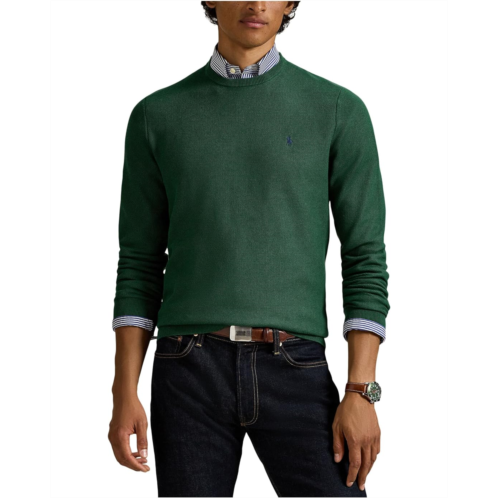 Mens Polo Ralph Lauren Mesh-knit Cotton Crewneck Sweater