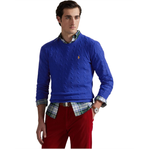 Mens Polo Ralph Lauren Cable-Knit Wool-Cashmere Sweater