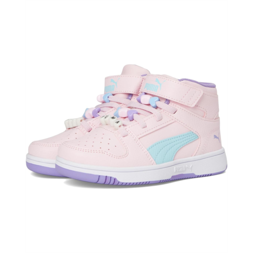 PUMA Kids Rebound Layup Mid Hook And Loop Shoes (Little Kid)