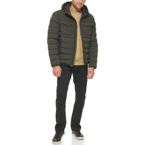 Mens Levis Stretch Two-Pocket Quilted Jacket