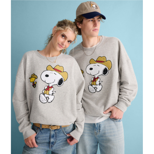 peanuts aeropostale western snoopy cowboys crew sweatshirt