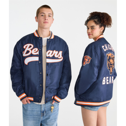 Aeropostale chicago bears satin bomber jacket