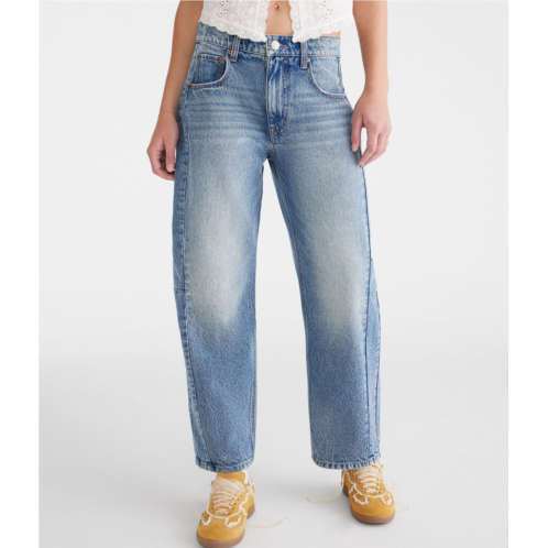 Aeropostale mid-rise barrel leg jean