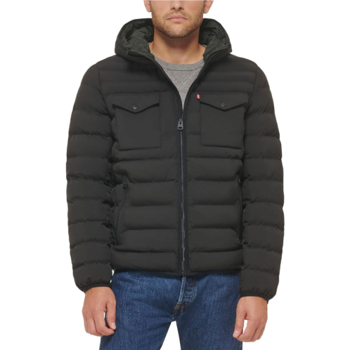 Mens Levis Stretch Two-Pocket Quilted Jacket