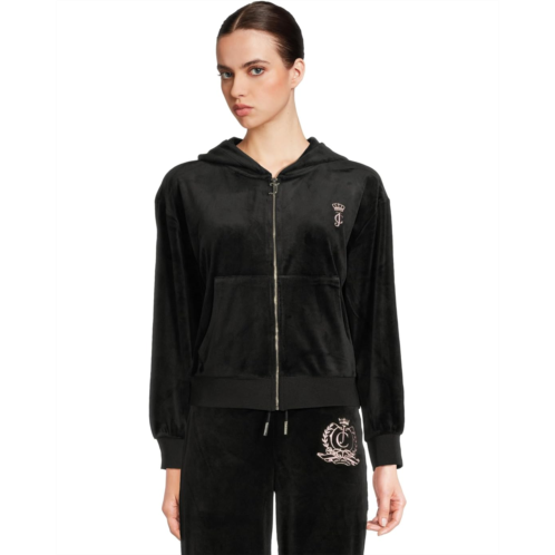 Juicy Couture Relaxed Velour Zip Hoodie