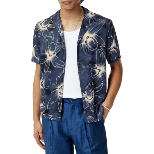 Mens John Varvatos Dan Camp Collar Shirt W792S25