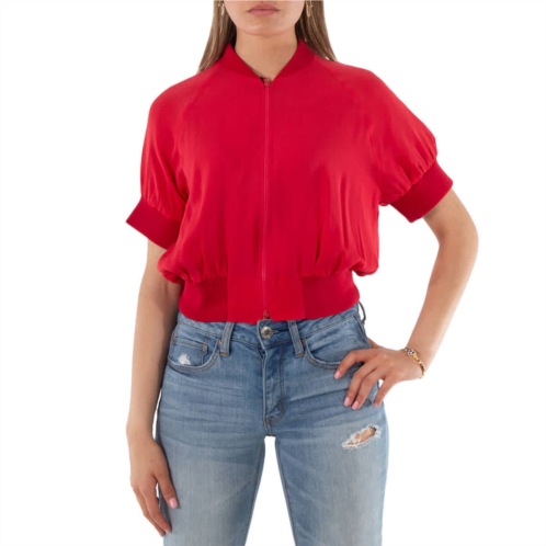 Emporio Armani armani ladies blouson red zip jacket