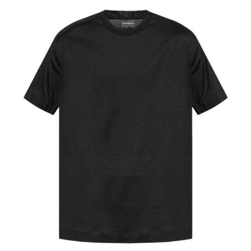 Emporio Armani logo tape lyocell-blend t-shirt