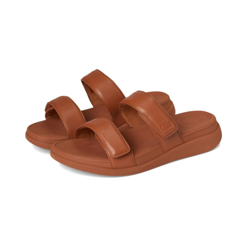 Womens FitFlop F-mode Go Adjustable Flatform Two-Bar Slides
