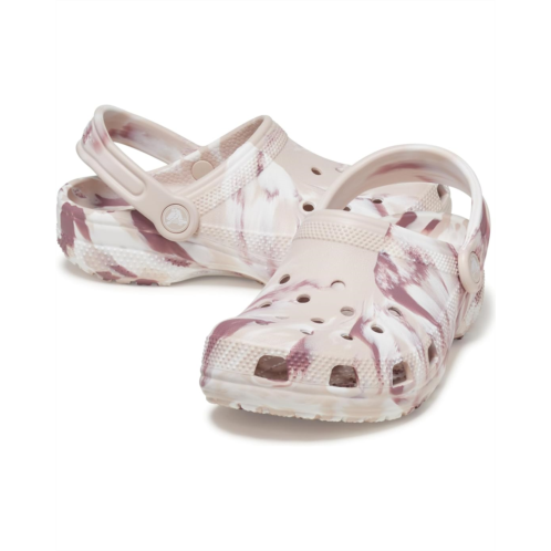 Crocs Kids Classic Marbled Tie-Dye Clogs (Toddler)