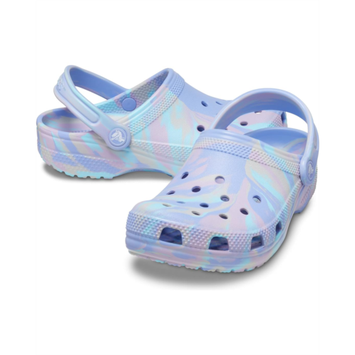 Crocs Kids Classic Marbled Tie-Dye Clogs (Toddler)
