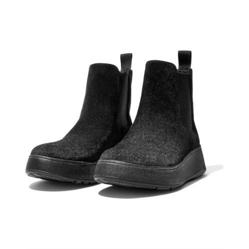 Womens FitFlop F-Mode Suede Flatform Chelsea Boots
