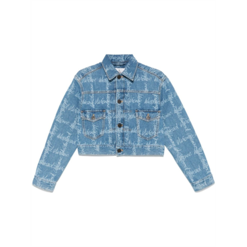 Vivienne Westwood cropped indigo blue jacket with flap pockets