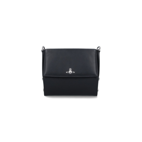 Vivienne Westwood logo crossbody bag - black