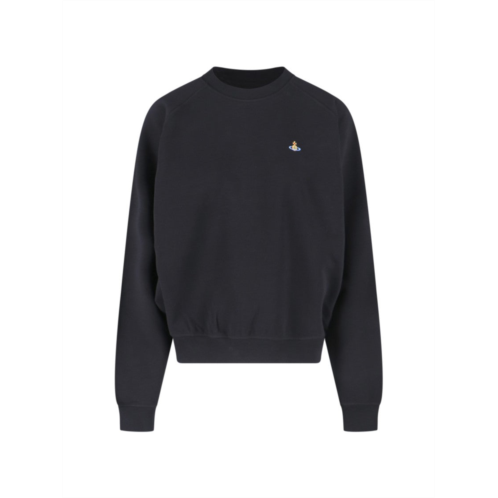 Vivienne Westwood orb crewneck sweatshirt in black cotton